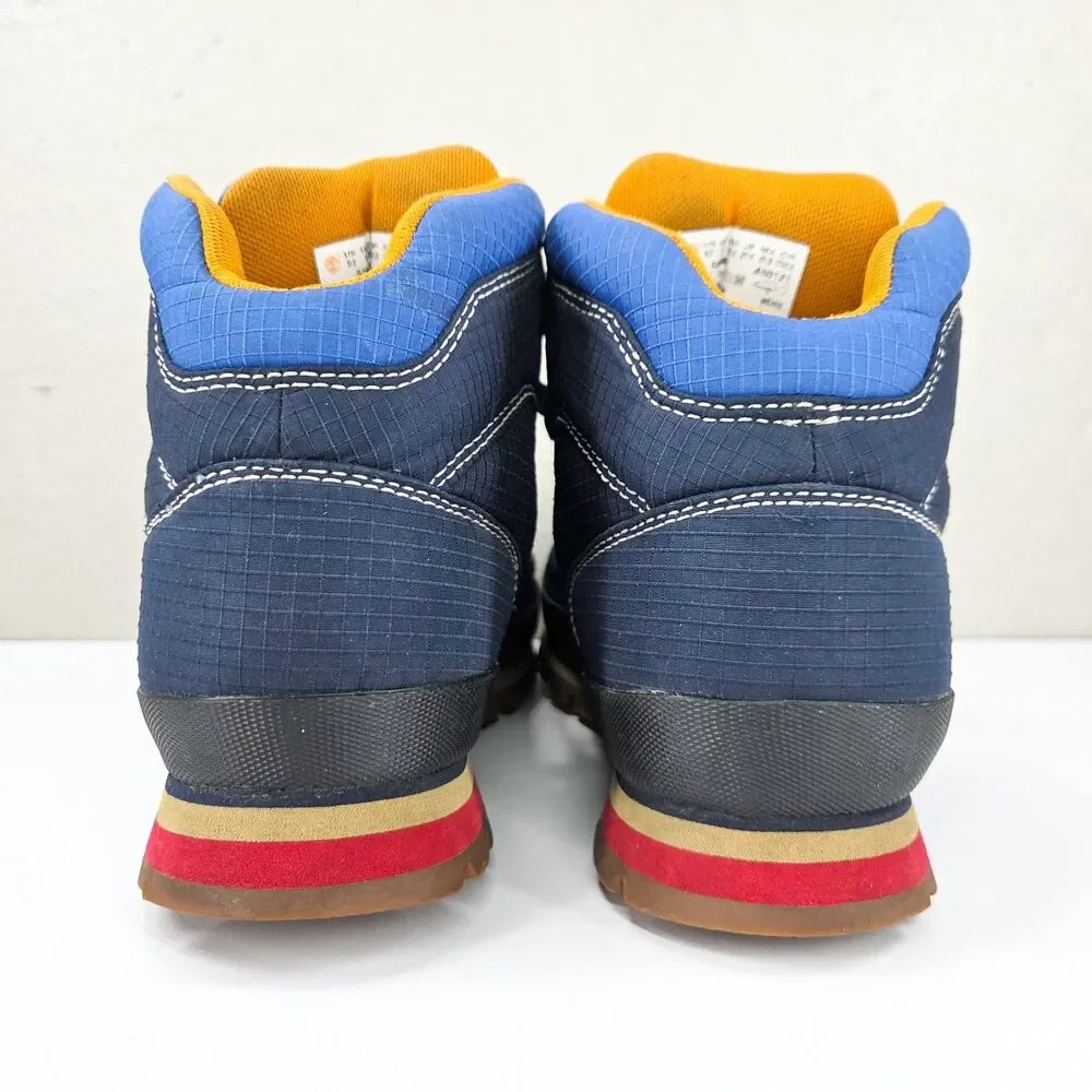Timberland Euro Hiker Retro Pack Navy Blue Ripstop Nylon Boots A2NJR Men 9.5